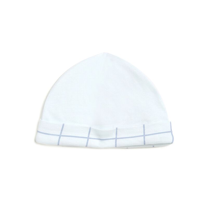 Infants Light Blue Knitted Cap image number null